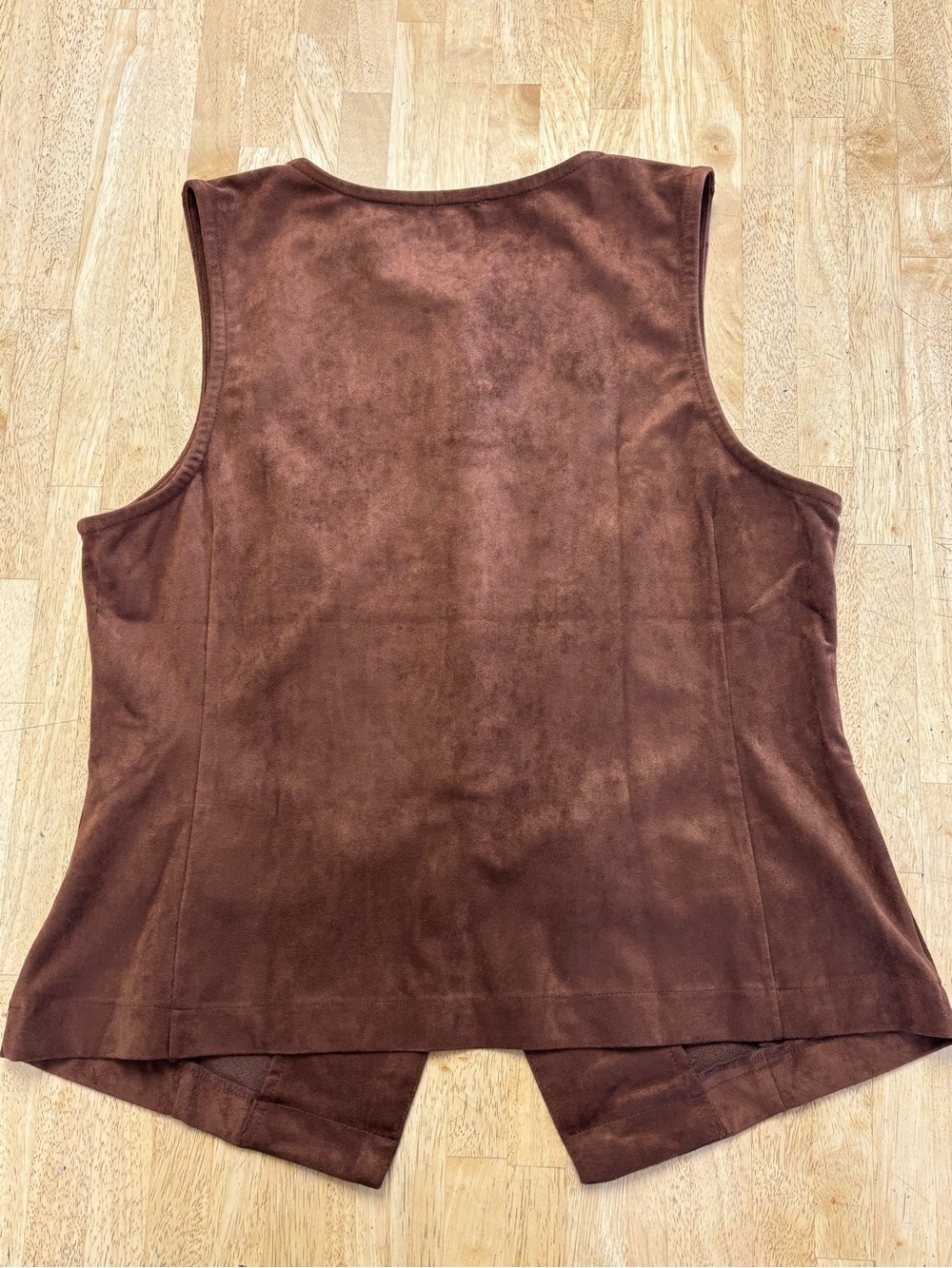 NWT Rachel Zoe Faux Suede Vest in Rustic Brown - Picture 6 of 6